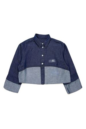 blue cotton shirt MAISON MARGIELA KIDS | M60660MM03WM601